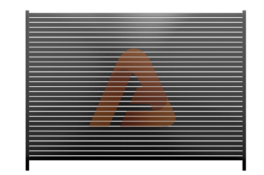 001 3 | ALU20 HORIZONTAL FENCE KIT 6' x 8' | Aluglobusfence.com