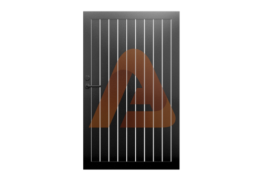 ALV40 Vertical Pedestrian Gate Single Swing | ALU40 VERTICAL GATE KITS 4' x 6' | Aluglobusfence.com