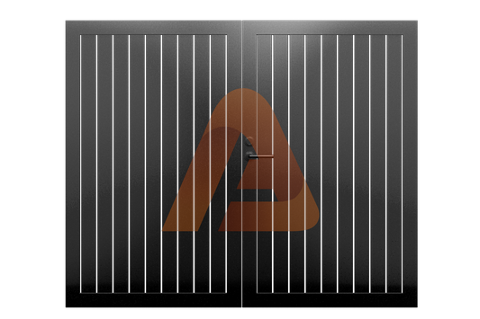 ALV40 Verticall Pedestrian Gate Double Swing | ALU40 VERTICAL GATE KITS 4' x 6' | Aluglobusfence.com