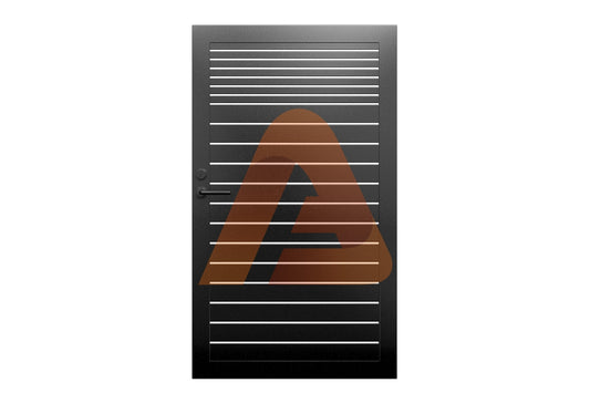 ALV4015 Horizontal Pedestrian Gate Single Swing 1 | Alu 40+15 Horizontal Fence | Aluglobusfence.com