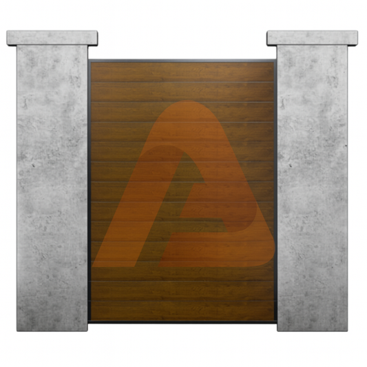 b7d2d606 4407 468a a404 b8763d62aa08 | DIY PAD GATE Alu50 woodgrain Universal DIY 4' x 6' Gate Kit | Aluglobusfence.com