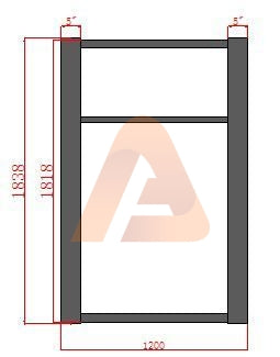 gateframe 1800x | DIY ONLY GATE FRAME KIT 6' X 6' includes 1x 2"x1" side post | Aluglobusfence.com