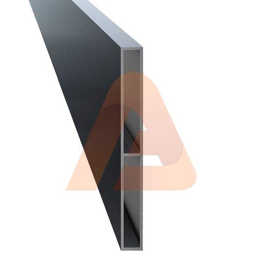 profil 6inch 1800x | ALU40 4" x 3/4 x 6ft with (HD middle bar) | Aluglobusfence.com