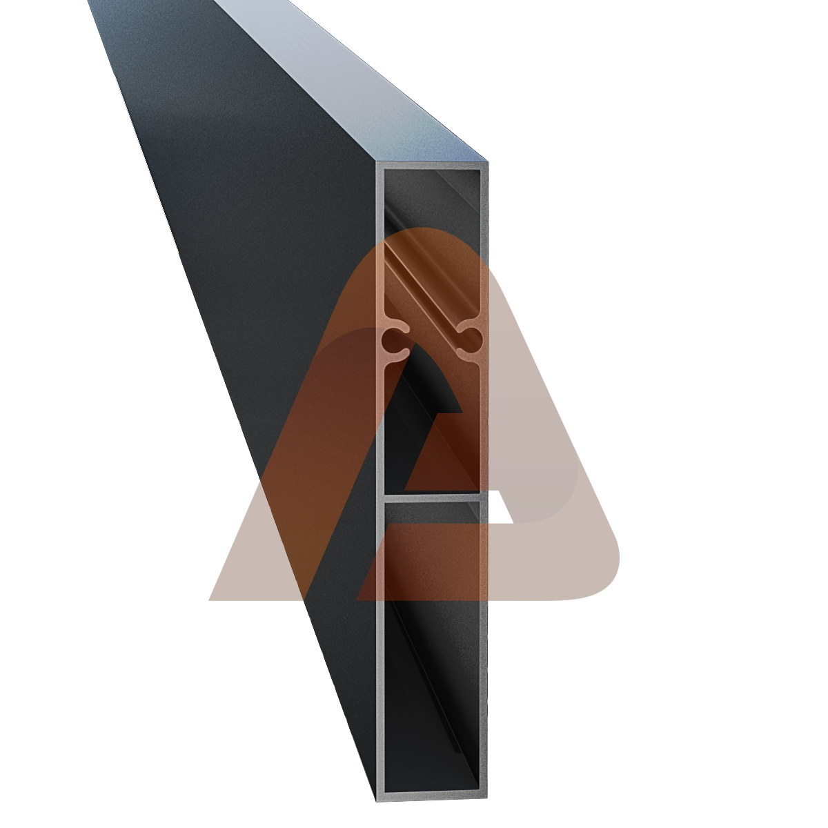 profile 4inch | 6ALU40 - Aluminum slat 6'x 3/4 x 4" | Aluglobusfence.com