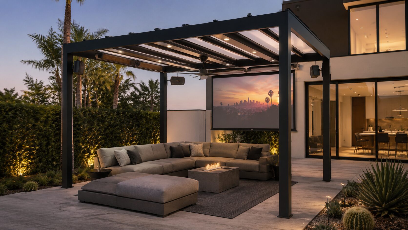 12x16 Beam Pergola (with background)