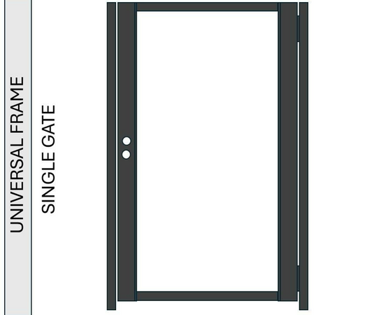 6x6 Alu60  Gate Frame Kit
