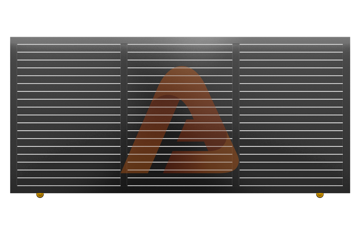 ALV40 Horizontal Driveway Gate | ALU40 HORIZONTAL SLIDING GATE KIT 12' x 6' | Aluglobusfence.com
