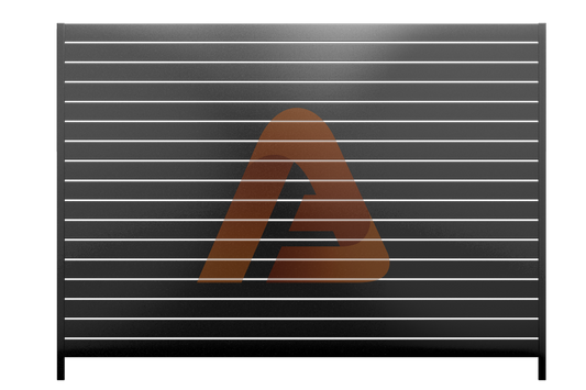 ALV40 Horizontal Fence | ALU40 FENCE PANEL KIT 4' x 6' | Aluglobusfence.com