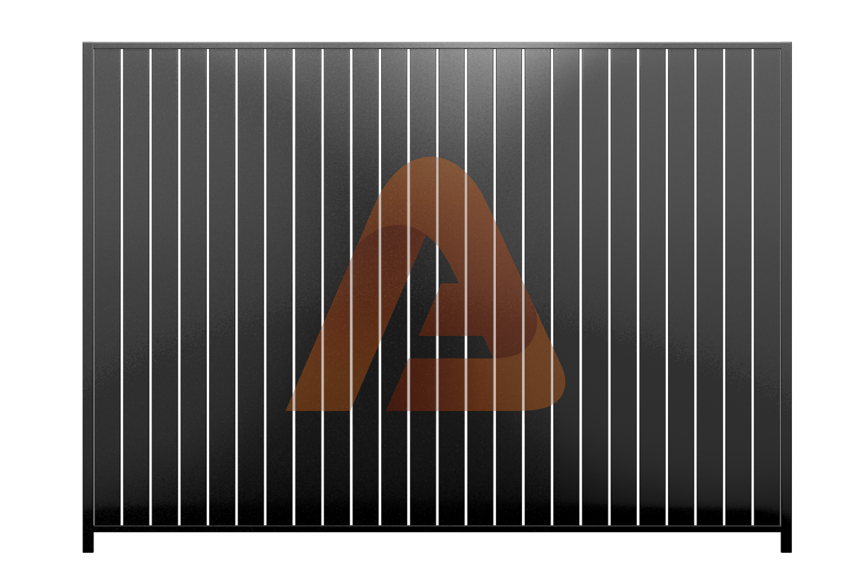 ALV40 Verticall Fence | ALU40 VERTICAL FENCE KIT 4' x 6' | Aluglobusfence.com