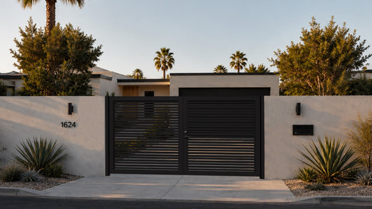 Alu 20 HD 12x6 Pedestrian Gate Black (Horizontal)