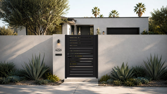 Alu 40 4x6 HD Pedestrian Gate Black (Horizontal)