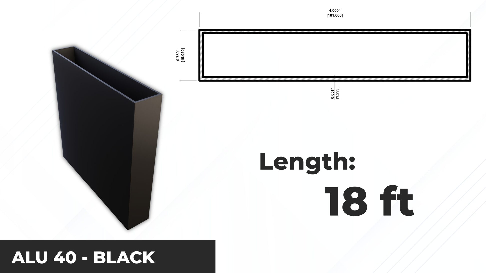 Alu 40 BL 18ft