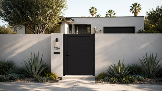 Alu 60 4x6 HD Pedestrian Gate Black (Horizontal)