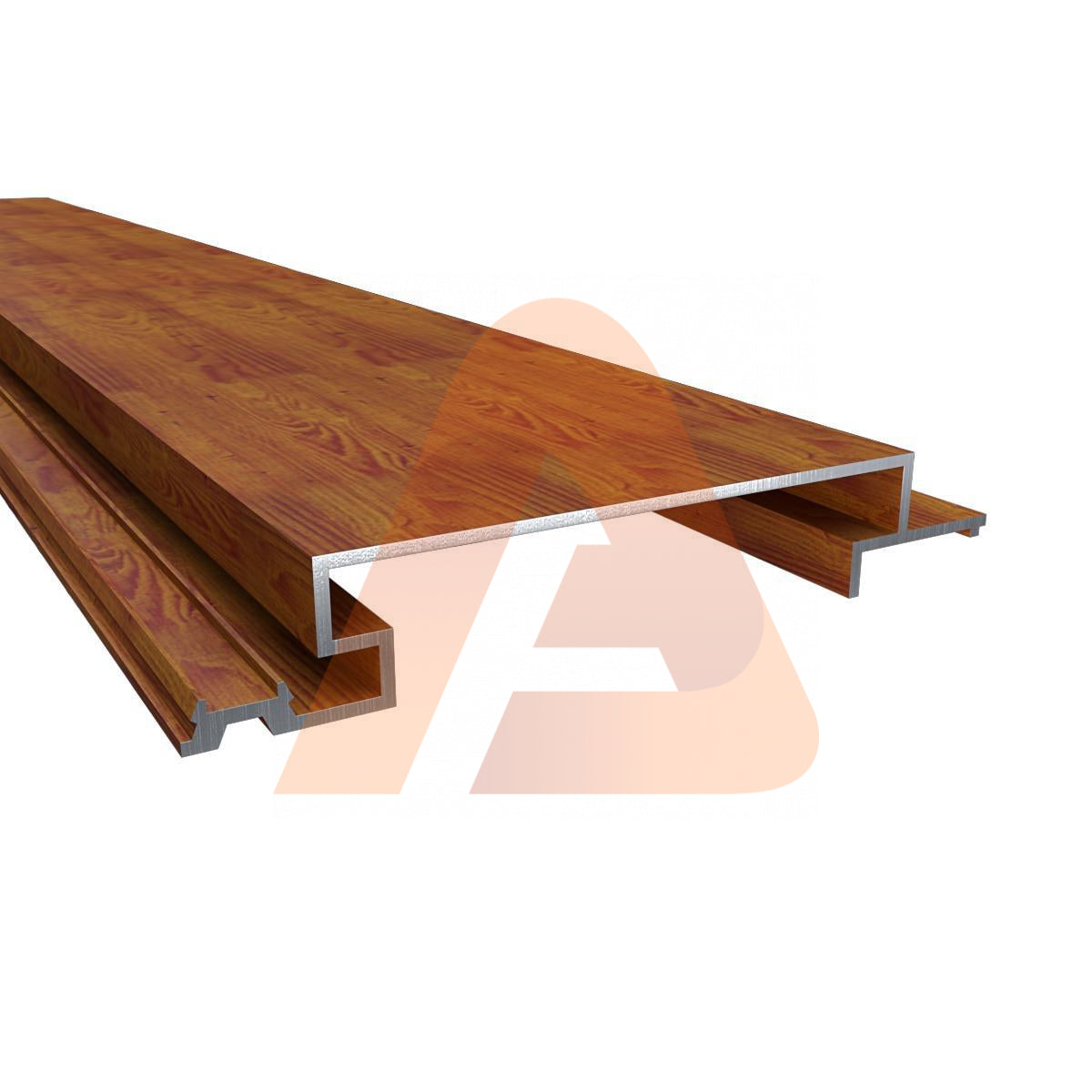 CLAD 100 – Wood Grain Teak Aluminum Wall Cladding Panels