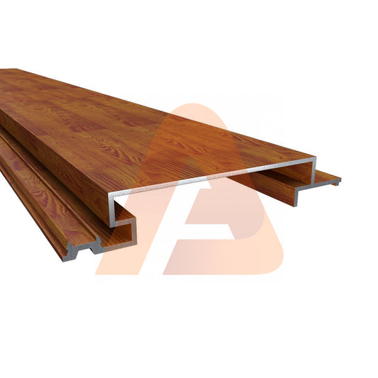 CLAD 100 – Wood Grain Teak Aluminum Wall Cladding Panels