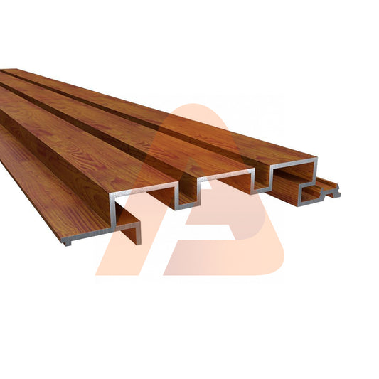 CLAD 120 – Wood Grain Teak Aluminum Wall Cladding Panels