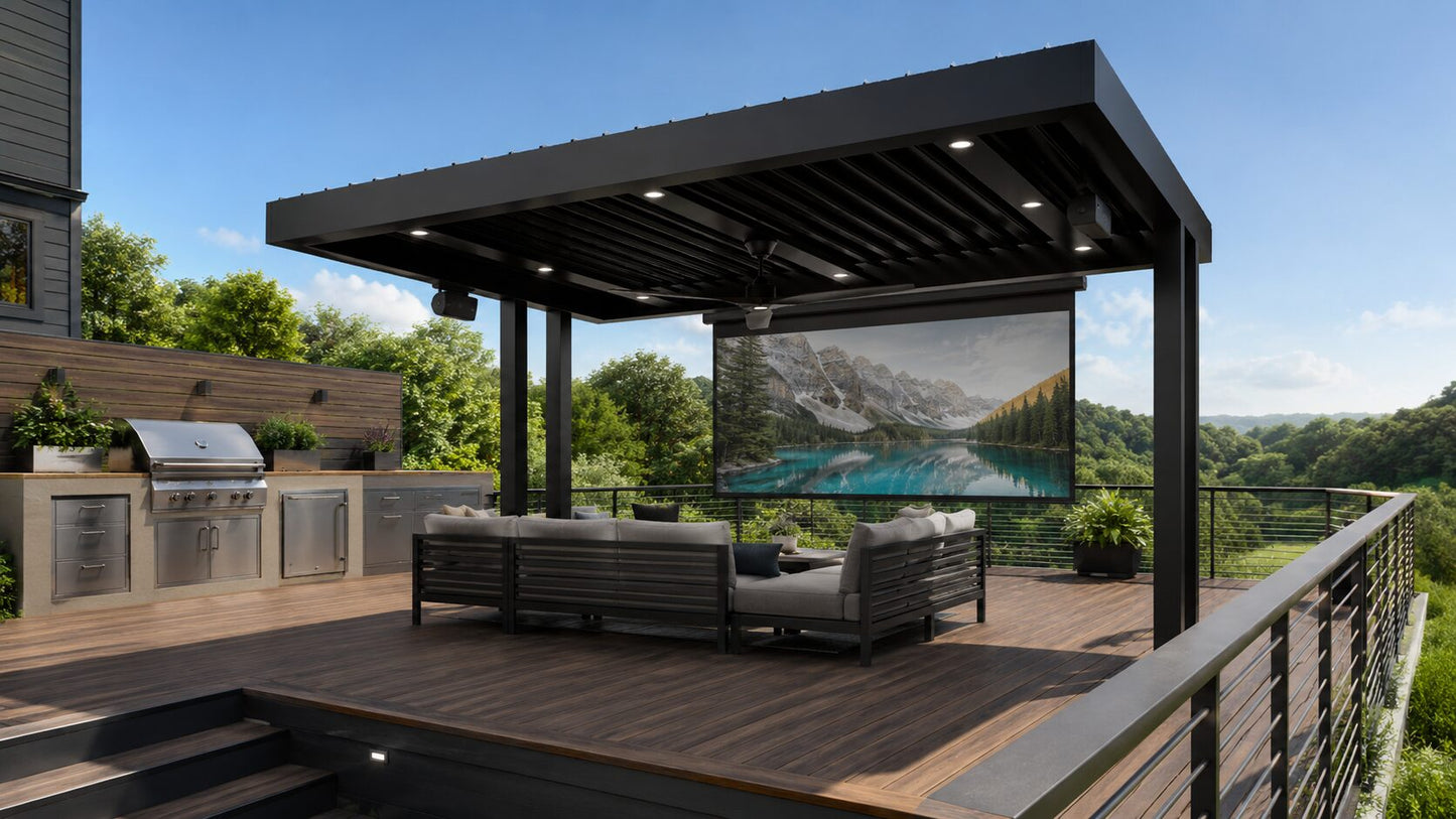 Cantilever 12 x 16 ft Automatic Louver