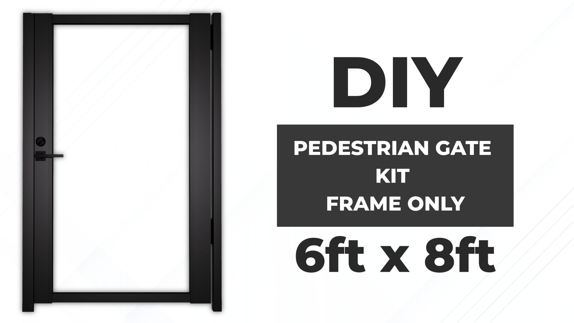 DIY Gate Kit Frame Only 6x8 New