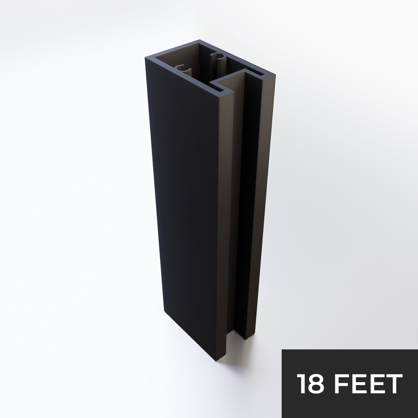 Top Rail 18ft Black