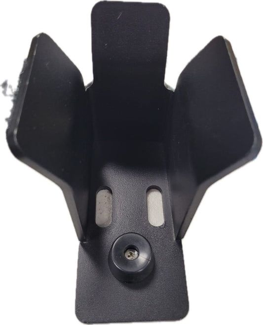 Gate Catcher with Rubber Bumper (Black Powder-Coated)