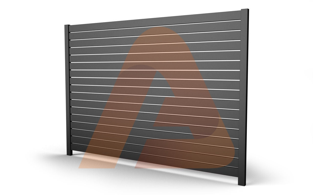 x001 4 1800x | ALU-40 6.3” Modern Horizontal Fence Kit | 6' x 6’ Heavy-Duty Privacy Fence | Aluglobusfence.com