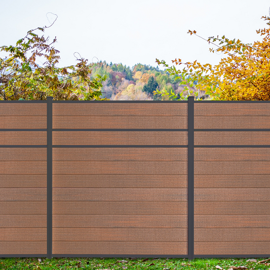 Modern Privacy Design Aluminum Composite DIY Fence kit